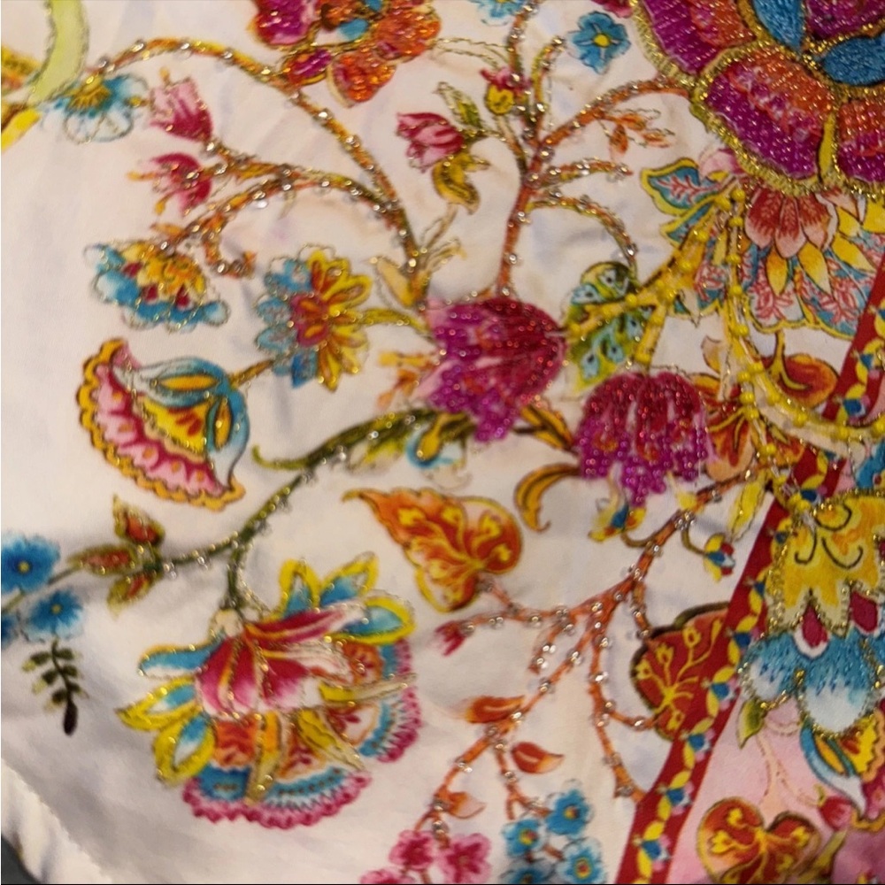 Robert Graham Multicolor  GIVERNY FLOWERS LIMITED EDITION Sz L $398 NWT - Picture 6 of 16